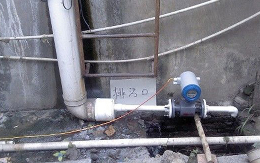 dn250电磁流量计现场安装使用图